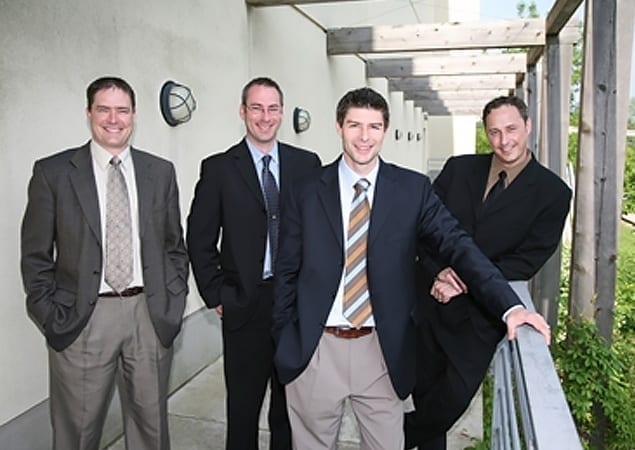 Canadian Apartment Magazine Photo - From left to right: Jason Castellan, Wayne Byrd, Martin Castellan, and Jason Ashdown
