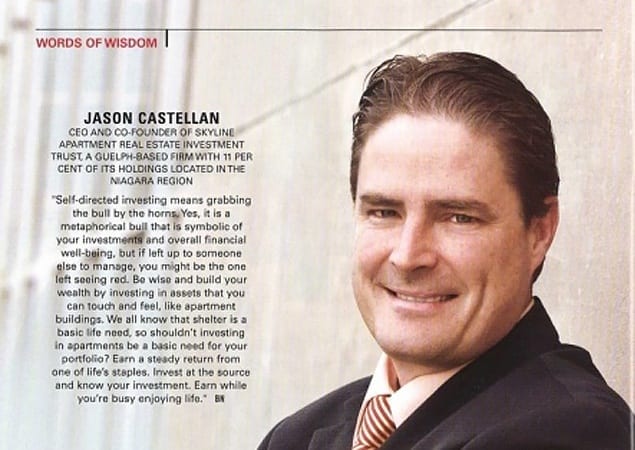 Business Niagara Magazine, Winter 2009 – Skyline CEO Jason Castellan Shares Words of Wisdom