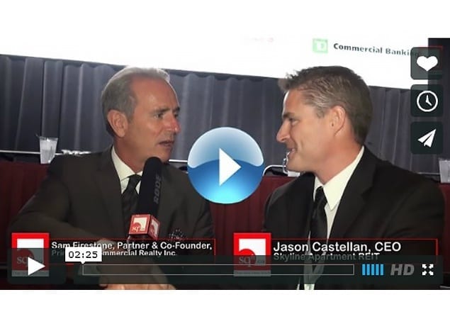 Jason Castellan, Skyline's CEO & Co-Founder, and Sam Firestone, Partner & Co-Founder of Primecorp Commercial Realty Inc., discuss highlights of the 2012 Canadian Apartment Investment Conference.