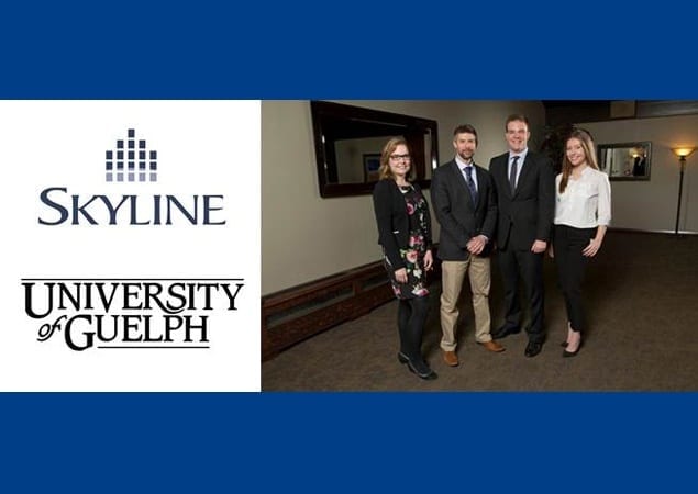 Skyline Co-Founder and Chief Administrative Officer Martin Castellan with 2016 Scholarship award winners.