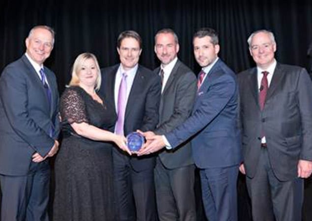 Skyline Accepts its Top Ten Finalist Award at the Private Business Growth Award Gala in 2015