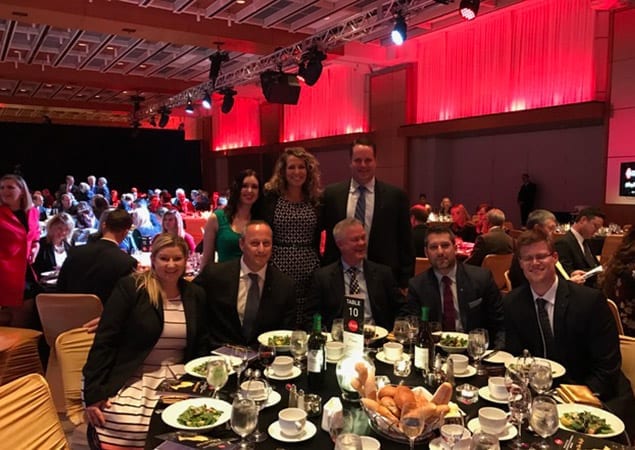 Representatives from the Skyline Group of Companies at the 2016 Ontario Business Achievement Awards.