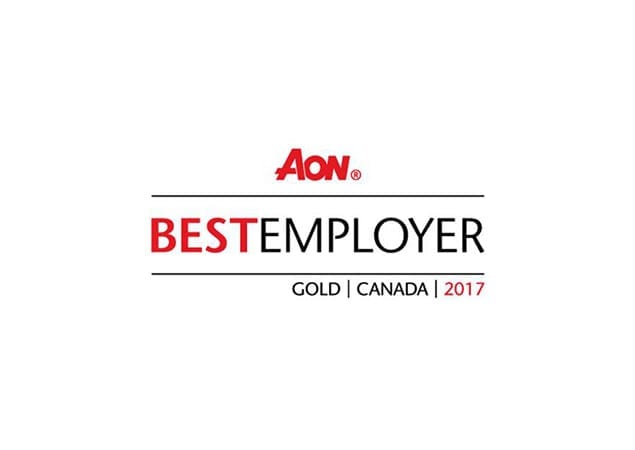  Aon Best Employer—Canada 2017, Gold Level 