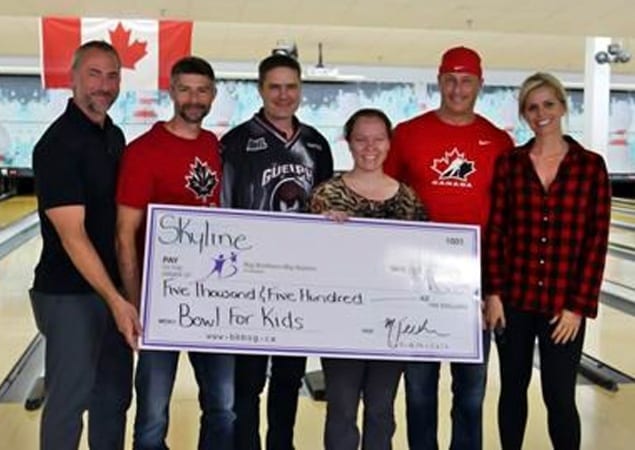 Skyliners Take To The Lanes For A Good Cause