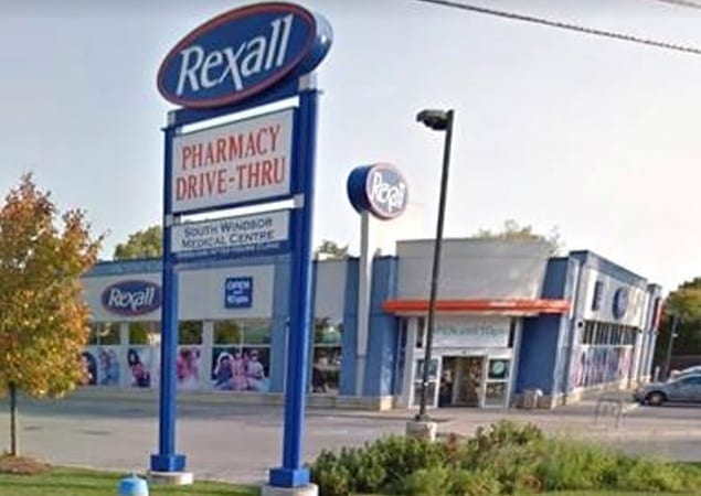 Rexall pharmacy location in Windsor, Ontario