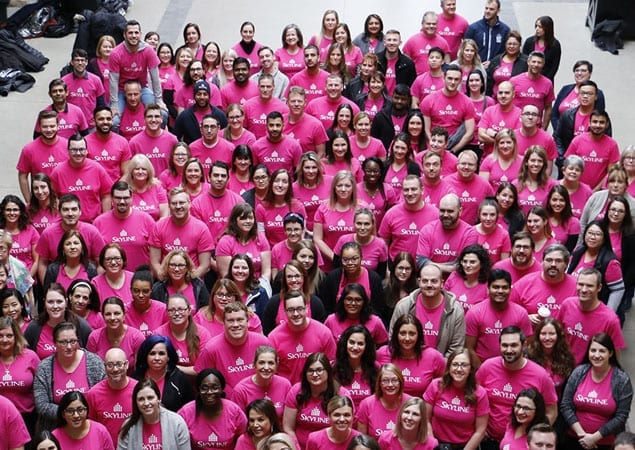 Skyline Takes a Stand Against Bullying on Pink Shirt Day