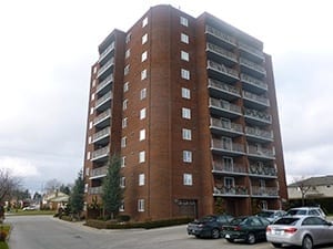 Ten storey apartment building