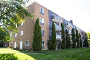 Four storey apartment building