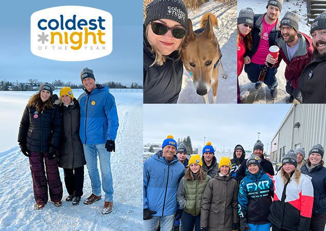 Skyline employees, friends, and family participate in the Coldest Night of the Year 2023 walk for charity