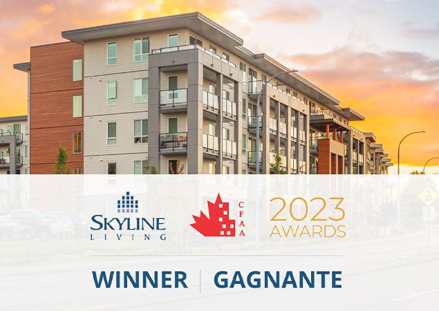Skyline Living was awarded Rental Housing Provider of the Year by the Canadian Federation of Apartment Associations (CFAA)
