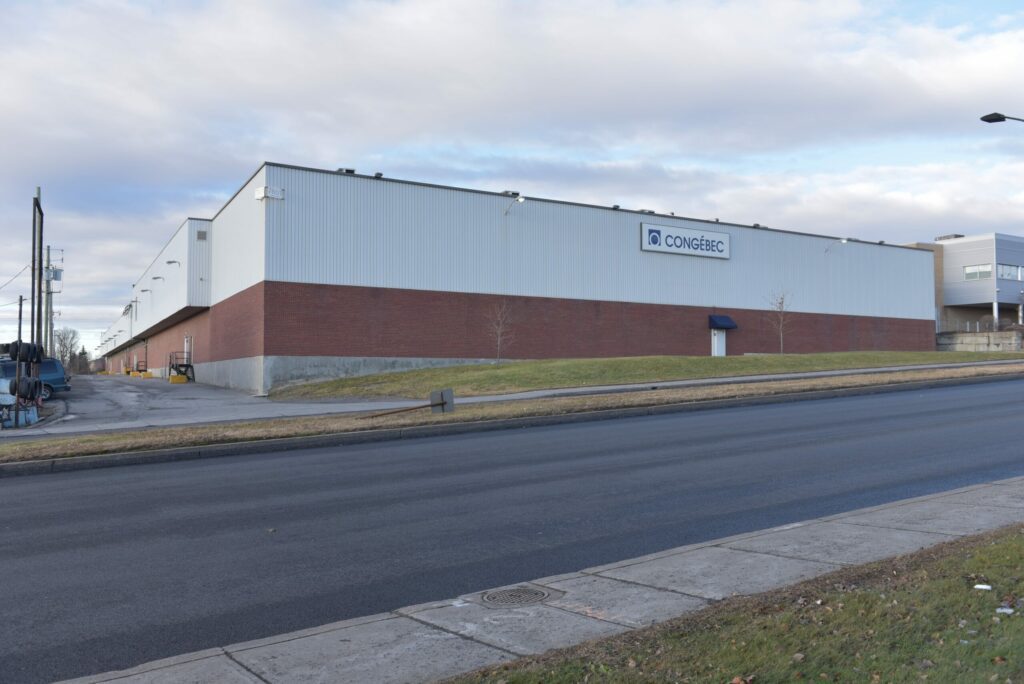 Exterior shots of various industrial properties including a Cervus Tractor facility and a cold storage industrial facility.