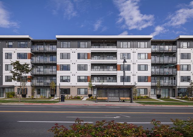 Exterior of an apartment building at 3554-A Ryder Hesjedal Way in Colwood, BC