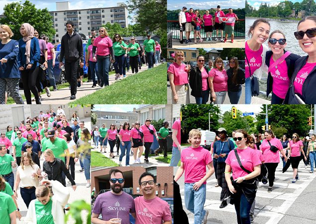 Plus de 150 employés de Skyline participe à une marche au profit de Coeur + AVC